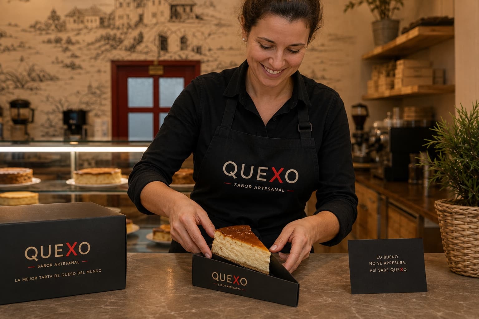 Detalle artesanal de Quexo, cuidado al milímetro